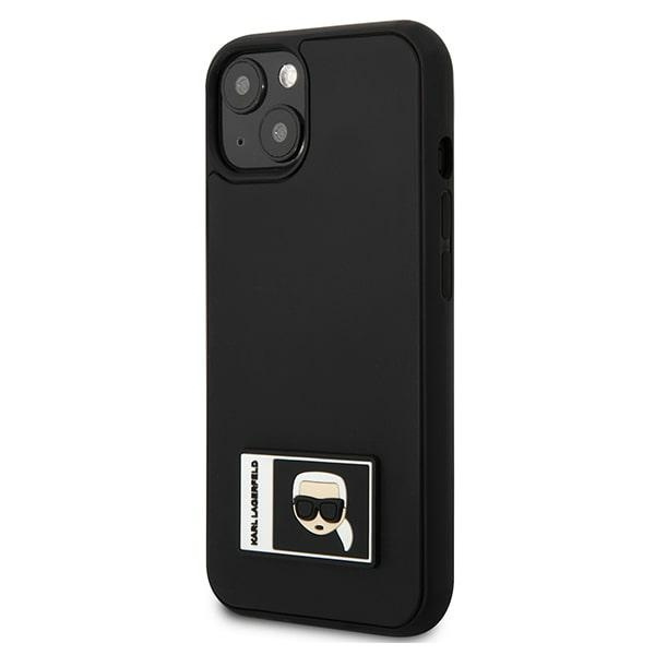 Etui KARL LAGERFELD Apple iPhone 13 Ikonik Patch Czarny Hardcase
