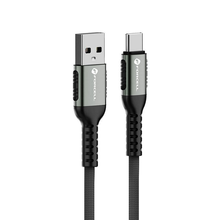 Kabel USB A do USB C Forcell F-Energy QC4.0 3A 66W Cafule 0,5 m C256 czarny