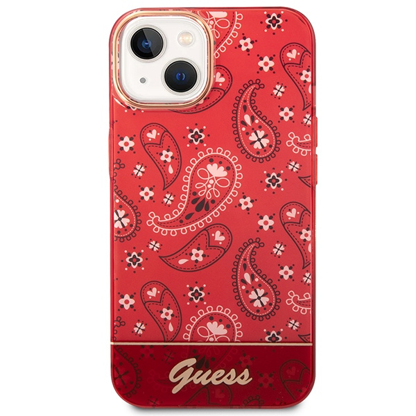 Etui GUESS Apple iPhone 14 Plus Bandana Paisley Czerwony Hardcase