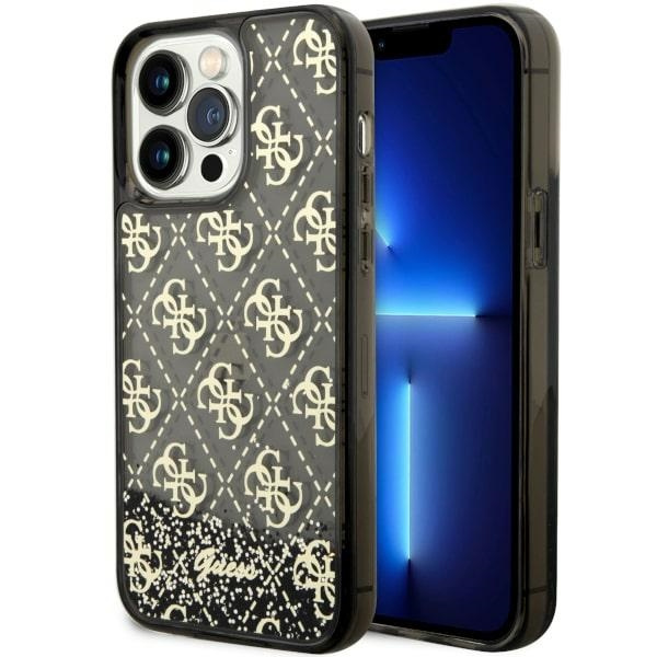 Etui Guess GUHCP14XLC4PSGK iPhone 14 Pro Max 6.7" czarny/black hardcase Liquid Glitter 4G Transculent Case