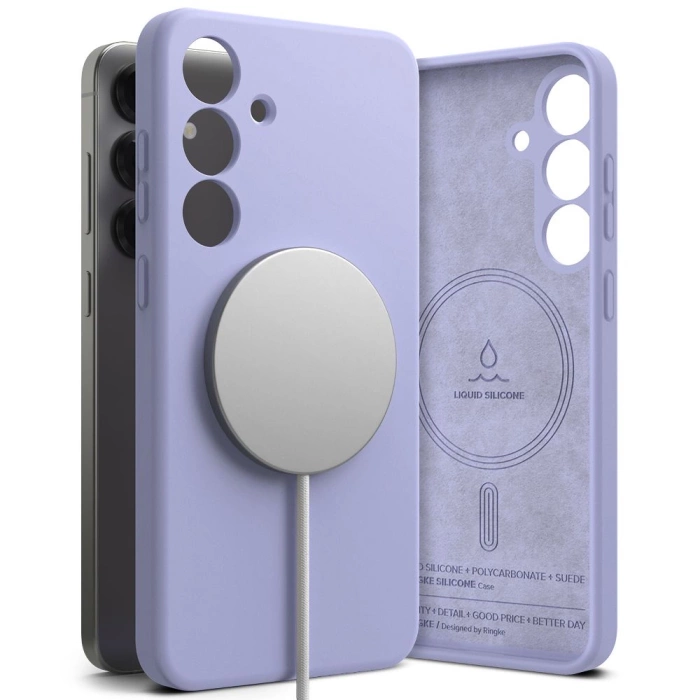 Etui RINGKE SILICONE MAGNETIC MAGSAFE GALAXY S25+ PLUS LAVENDER