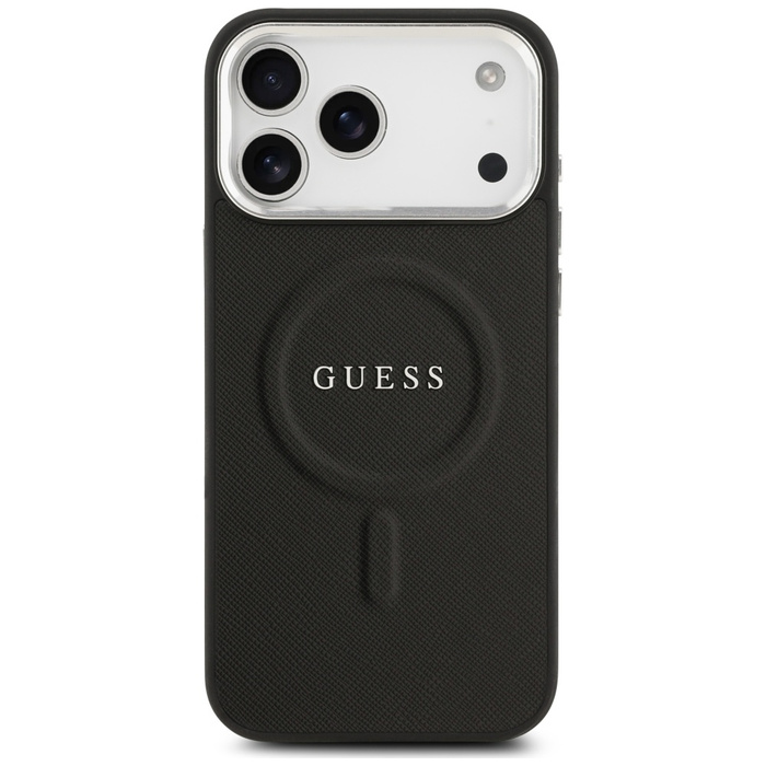Etui Guess Classic Logo MagSafe do       iPhone 17 Pro Max czarny