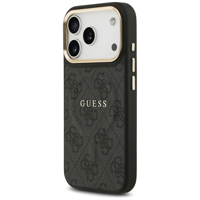 Etui Guess 4G PU Classic Logo MagSafe do iPhone 17 Pro czarny