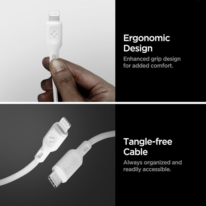 KABEL SPIGEN DURASYNC MFI LIGHTING CABLE 2-PACK 100CM WHITE