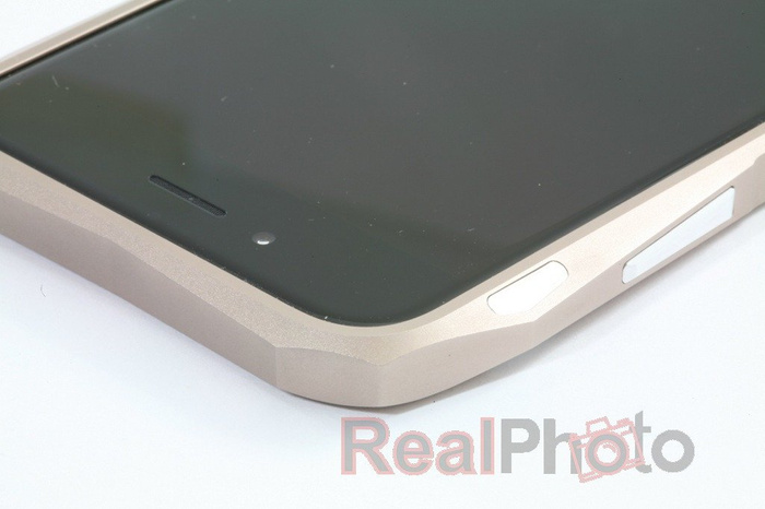 Etui LJY Hardcore iPhone 6 Aluminium Bumper Ramka Złoty