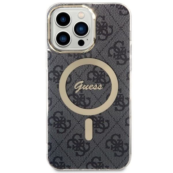 Etui Guess GUHMP14XH4STK iPhone 14 Pro Max 6.7" czarny/black hardcase 4G MagSafe Case
