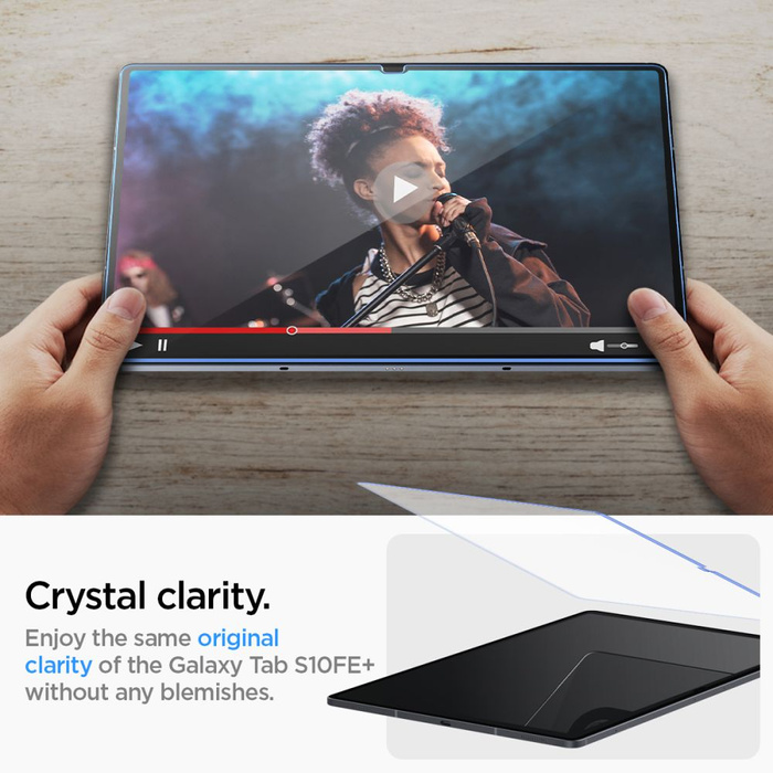 SZKŁO HARTOWANE SPIGEN SAMSUNG GALAXY TAB S10 FE+ PLUS 13.1 X620 / X626B GLAS.TR SLIM CLEAR