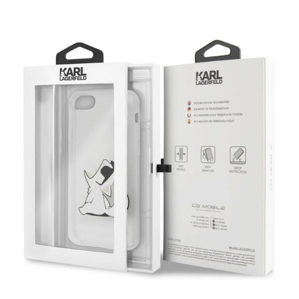 Etui KARL LAGERFELD Apple iPhone 7 8 SE 2020 Choupette Fun Bezbarwny Case