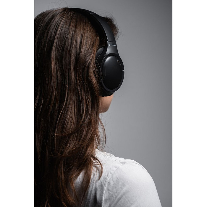 Słuchawki bezprzewodowe nauszne Forcell F-Audio Vibe ANC ENC + TUYA APP czarne