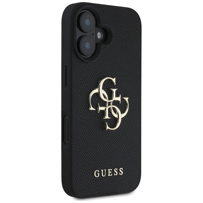 Etui Guess Grained Big 4G Logo Small      Classic Logo do iPhone 16 czarny