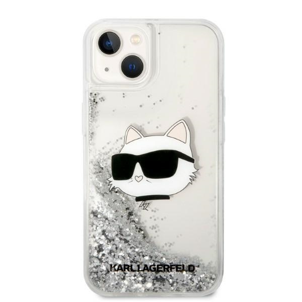 Etui Karl Lagerfeld Klhcp14mlnchcs Iphone 14 Plus 6,7" Srebrny/silver Hardcase Glitter Choupette Head Case