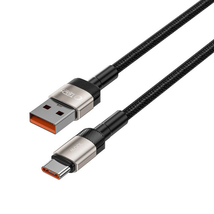 Tech-protect Ultraboost Evo USB-C Cable 100w/5a 200cm Titanium