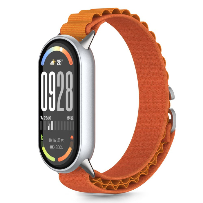 PASEK TECH-PROTECT XIAOMI SMART BAND 8 / 9 / 10 / NFC NYLON PRO POMARAŃCZOWY