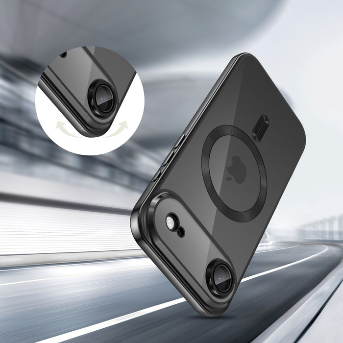 ETUI TECH-PROTECT IPHONE 17 AIR MAGFLEX MAGSAFE SHINY CZARNE