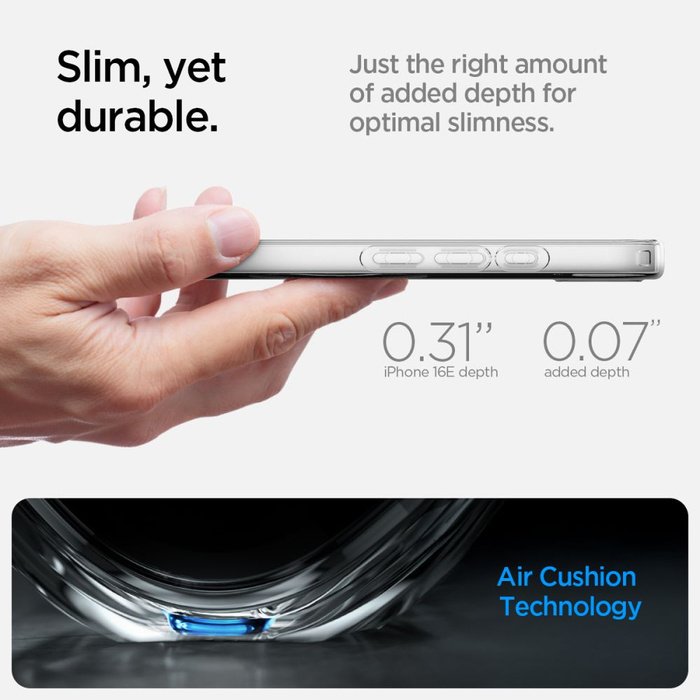 ETUI SPIGEN IPHONE 16E LIQUID CRYSTAL MAG MAGSAFE PRZEZROCZYSTE