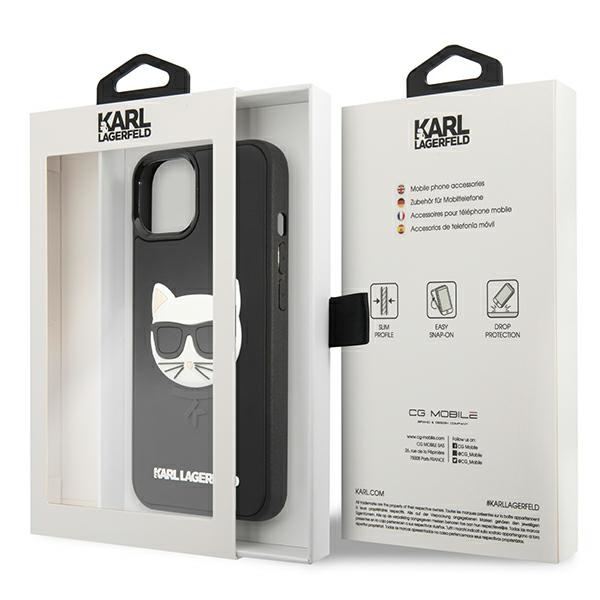 Etui KARL LAGERFELD Apple iPhone 13 Mini 3D Rubber Choupette Czarny Hardcase