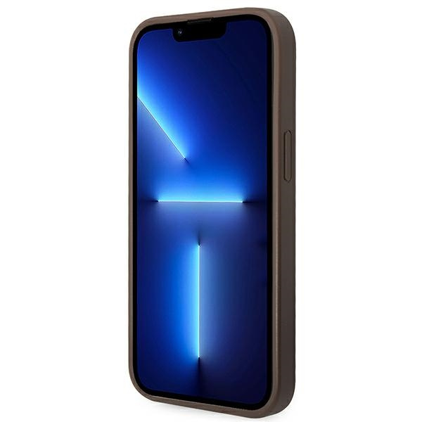 Etui GUESS Apple iPhone 14 Plus 4G Stripe Collection Brązowy Hardcase