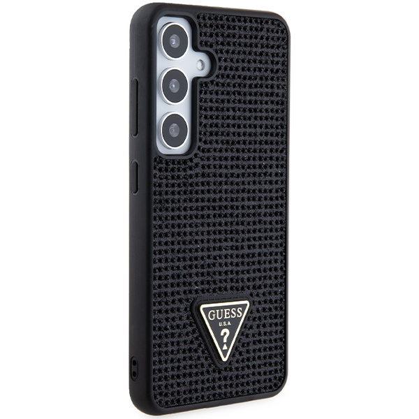 Etui Guess GUHCS24SHDGPPK S24 S921 czarny/black hardcase Rhinestone Triangle Case