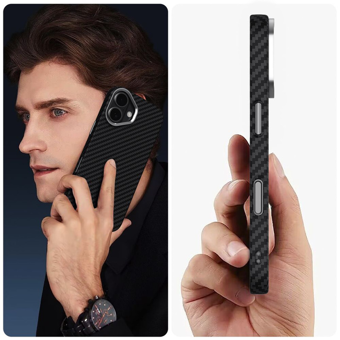 TECH-PROTECT ION CARBON MAGSAFE IPHONE 17 BLACK/SILVER