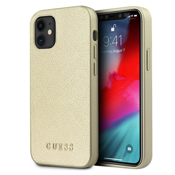 Etui GUESS Apple iPhone 12 Mini Iridescent Złoty Hardcase