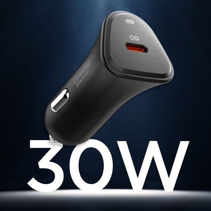 ŁADOWARKA SAMOCHODOWA SPIGEN ESSENTIAL EV301 1-PORT CAR CHARGER 30W BLACK