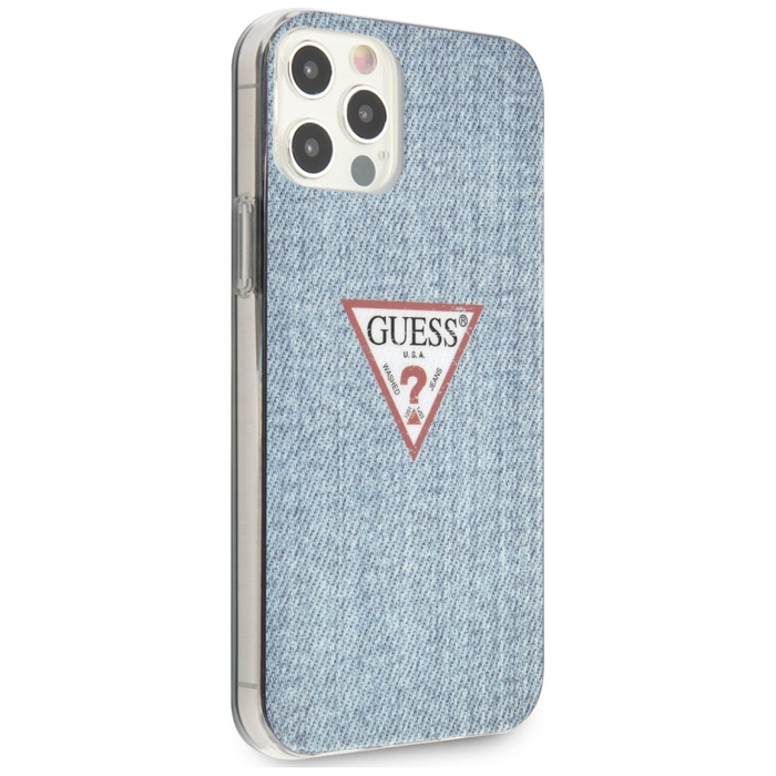 Etui GUESS Apple iPhone 12 Pro Max Jeans Collection Niebieski Hardcase
