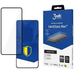 Szkło hartowane 3MK HardGlass Max do  POCO X7 Pro czarny/black