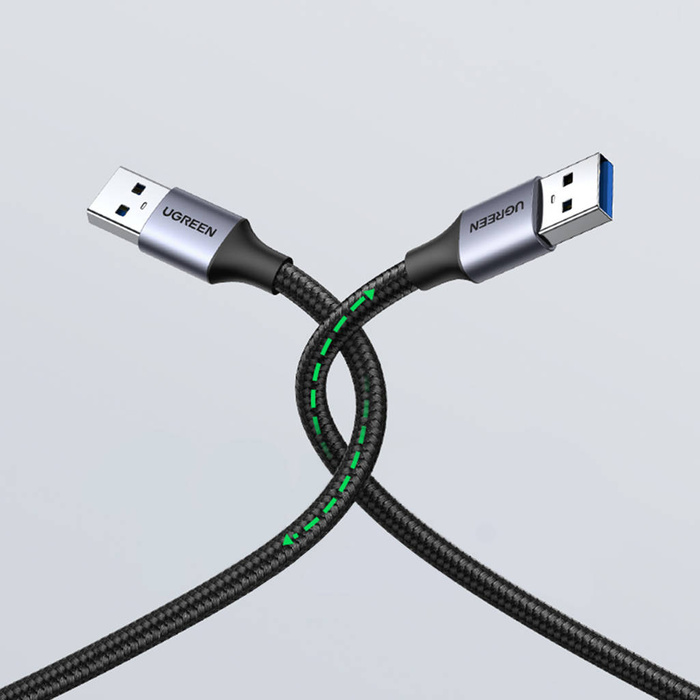 Ugreen kabel przewód USB - USB 3.0 5Gb/s 2m szary (US373)