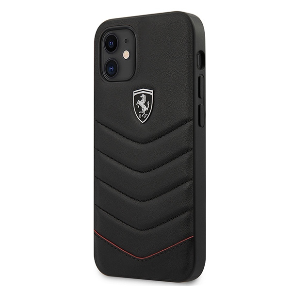 Etui FERRARI Apple iPhone 12 mini Off Track Quilted Czarny Hardcase