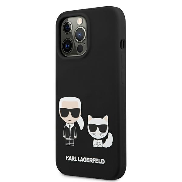Etui KARL LAGERFELD Apple iPhone 13 Pro Silicone Karl & Choupette Czarny Hardcase