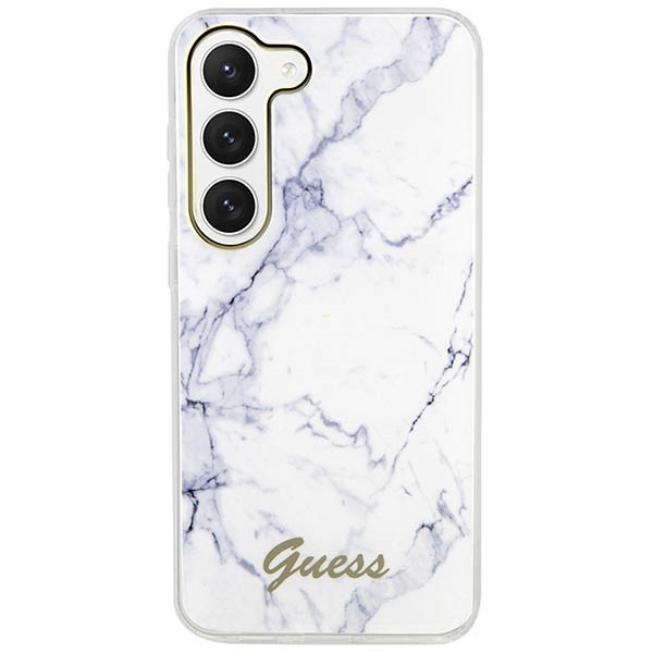 Etui Guess Guhcs23spcumah S23 S911 Biały/white Hardcase Marble Case
