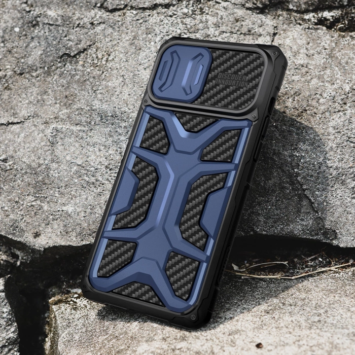 Etui Nillkin Adventurer Case etui do iPhone 13 Pro Max pancerny pokrowiec z osłoną na aparat czerwony