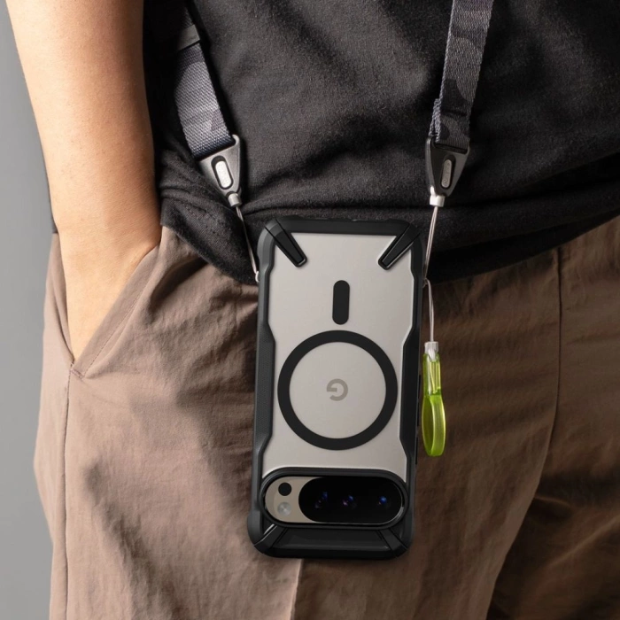 ETUI RINGKE GOOGLE PIXEL 10 / 10 PRO FUSION X MAGNETIC MAGSAFE CZARNE