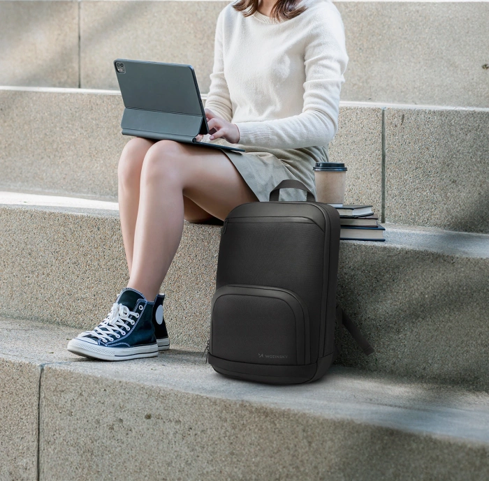 Plecak Wozinsky Premium na laptopa wodoodporny - czarny