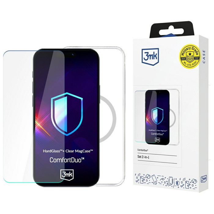 Etui i Szkło 3MK iPhone 17 Air ComfortDuo Clear MagSafe