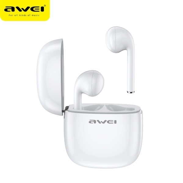 Słuchawki AWEI Bluetooth 5.0 T28 TWS Stacja Dokująca Biały