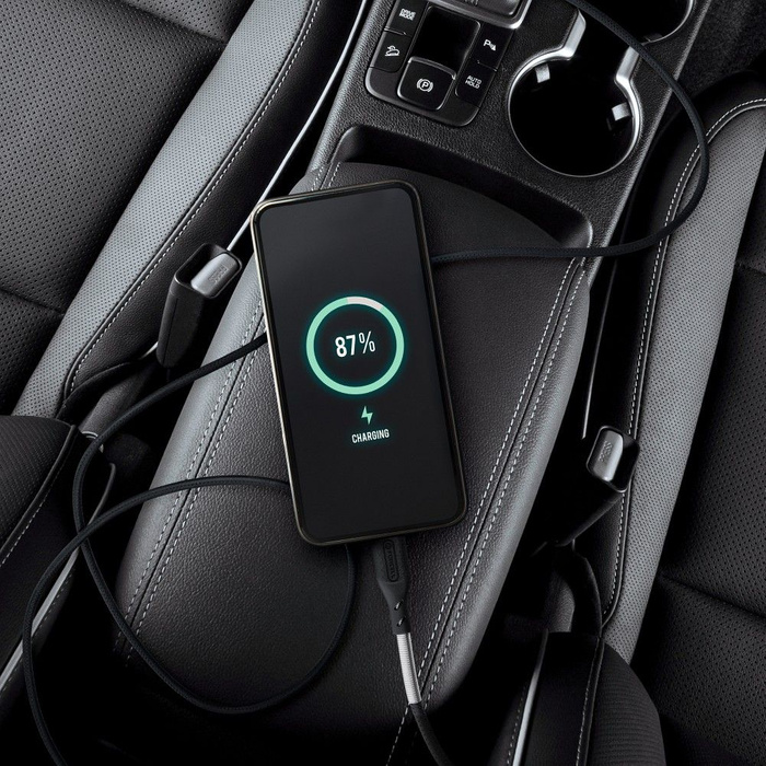 Kabel USB C do USB C Forcell F-Energy QC4.0 PD 5A 66W Carbon 1 m CB-02C czarny