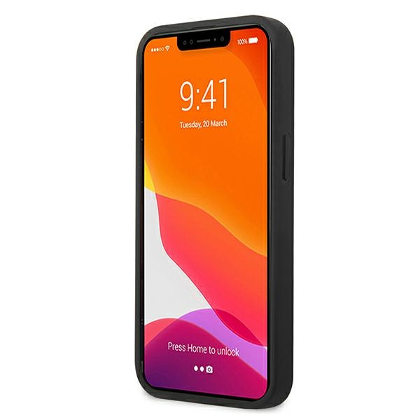 Etui BMW Apple iPhone 13 Mini Leather Curve Perforate Czarny Hardcase