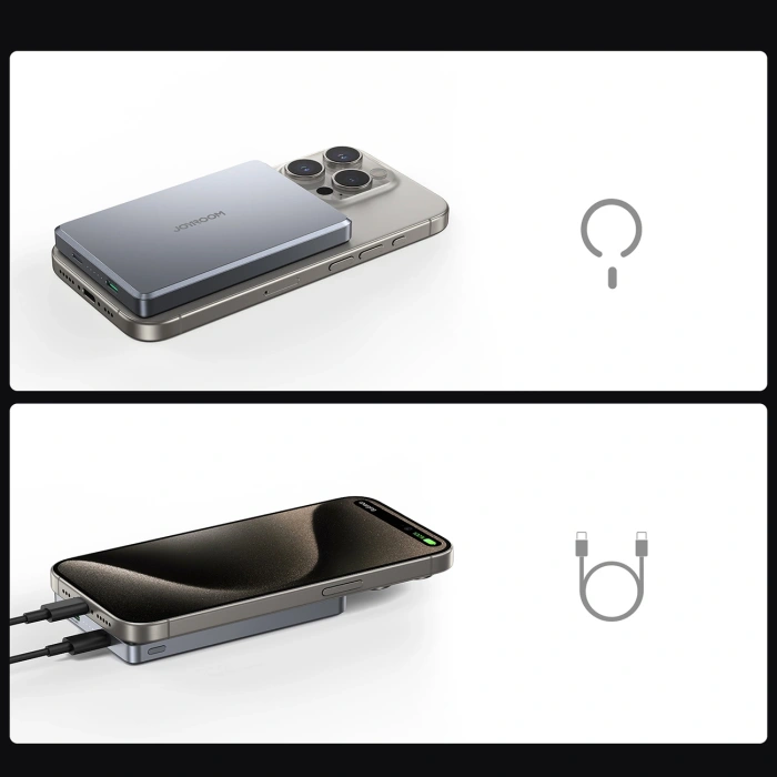 Powerbank Joyroom JR-PBM08 Pro 10000mAh ultracienki - szary