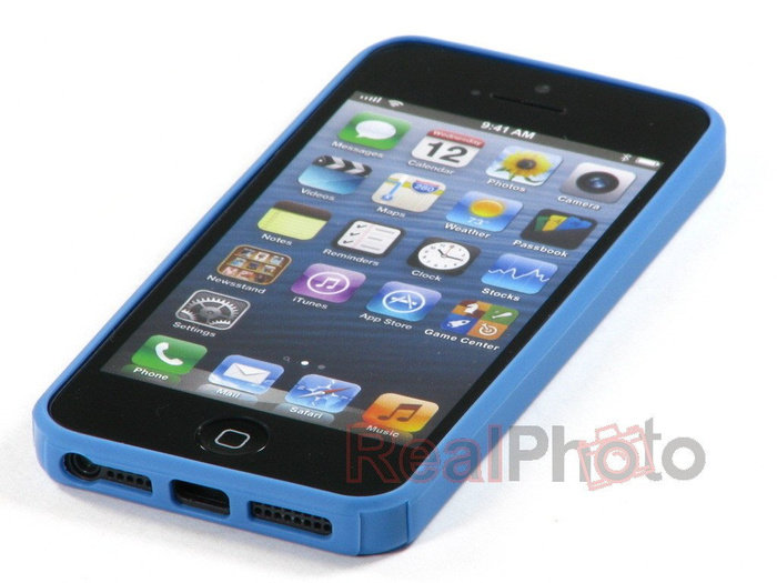 Etui Pokrowiec Apple iPhone 5 5S SE BEON Key Niebieski