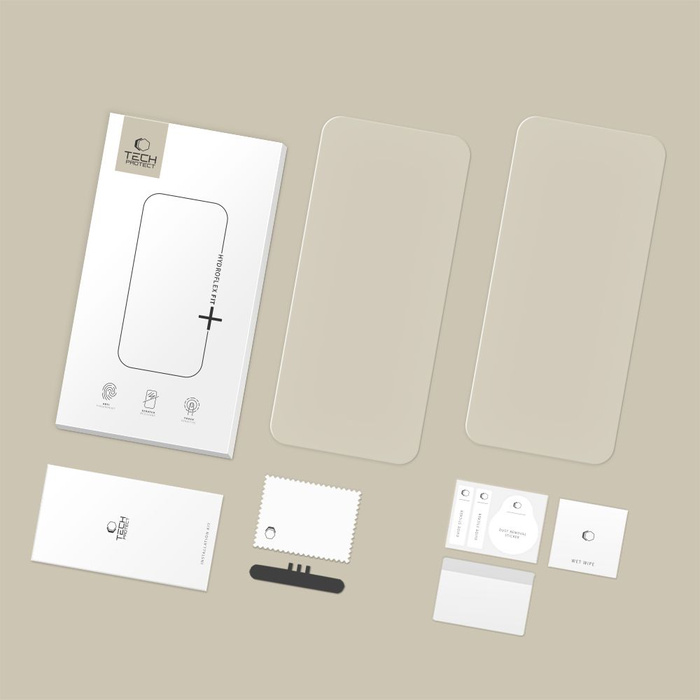FOLIA HYDROŻELOWA TECH-PROTECT HYDROFLEX FIT+ 2-PACK MOTOROLA EDGE 60 / 60 PRO / 60 FUSION CLEAR