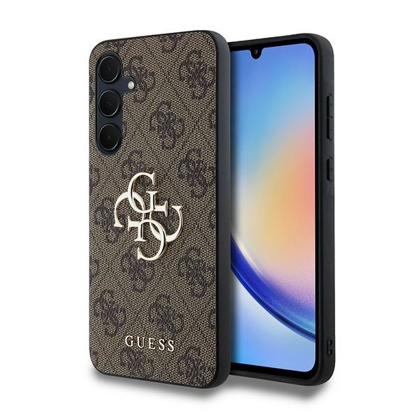 Etui Guess GUHCSA354GMGBR A35 A356 brązowy/brown hardcase 4G Big Metal Logo
