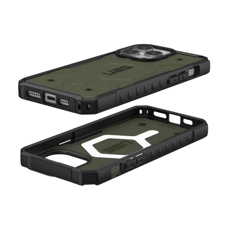 Etui UAG Pathfinder Magsafe - obudowa ochronna do iPhone 15 Pro Max kompatybilna z MagSafe (olive) Case