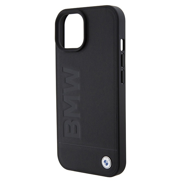 Etui BMW BMHMP15SSLLBK iPhone 15 6.1" czarny/black Magsafe hardcase Signature Logo Imprint Case