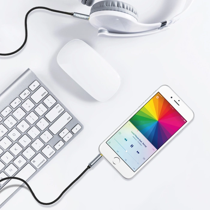 Kabel Choetech AUX002 mini jack 3.5mm (męski) / mini jack 3.5mm (męski) 1.2m - czarny