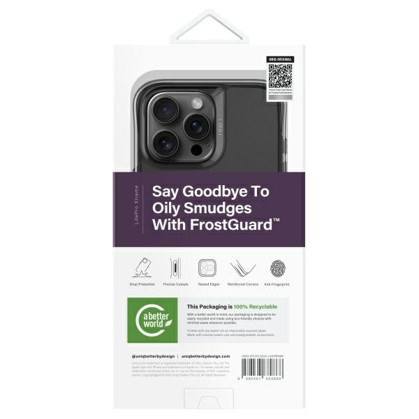 UNIQ etui LifePro Xtreme iPhone 16 Pro Max 6.9" Magclick Charging szary/smoked