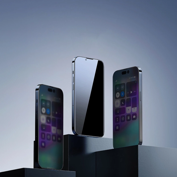 [PO ZWROCIE] Baseus Privacy szkło hartowane do iPhone 14 Pro na cały ekran 0.4mm prywatyzujące filtr Anti Spy + zestaw montażowy