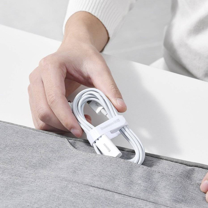 Baseus Superior 3w1 kabel USB - Lightning / USB Typ C / micro USB 3,5 A 1,5 m niebieski (CAMLTYS-03)