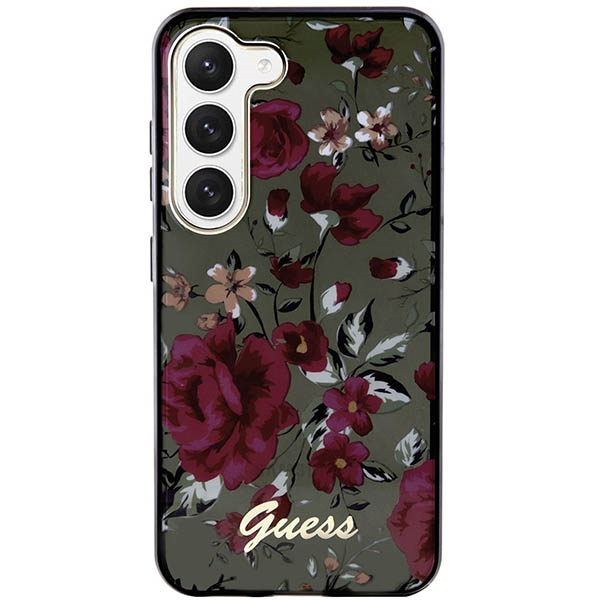 Etui Guess GUHCS23MHCFWSA S23 Plus S916 zielony/kaki hardcase Flower Collection Case