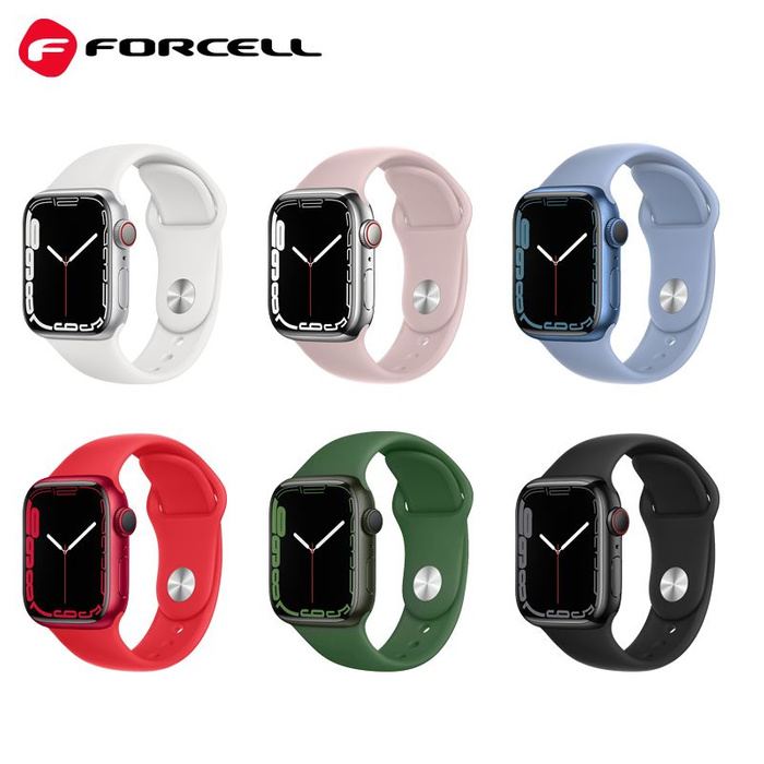 FORCELL F-DESIGN FA01 pasek do APPLE Watch 42 / 44 / 45 / 49 mm zielony